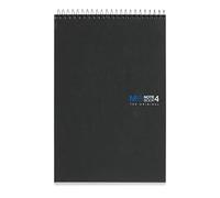 Miquelrius - Carnet The Original Graphite, Reporter, 4 Bandes Couleur, A5, 120 Feuilles Quadrillées 5 mm, Papier 70 g, 2 Trous, Couverture Carton Compacte, Couleur Graphite