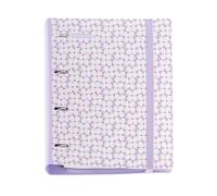 Miquelrius - Carpeblock en plastique polyfoam, reliure à anneaux A4, Comprend une recharge de 100 feuilles carrées + 4 intercalaires + 1 enveloppe en polypropylène, avec fermeture en caoutchouc