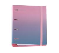 Miquelrius - Classeur à anneaux A4 en plastique polyfoam, Classeur avec recharge de 100 feuilles quadrillées + 4 intercalaires + 1 enveloppe en polypropylène, classeur 4 anneaux, fermeture en