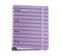 Miquelrius - Classeur A4 4 Anneaux Polyfoam, Lavande | Avec Recharge 100 Feuilles Petits Carreaux, 4 Intercalaires, Pochette En Polypropylène Et Fermeture Élastique