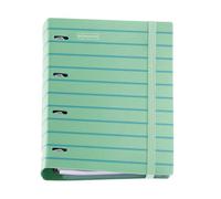 Miquelrius - Classeur A4 4 Anneaux Polyfoam, Vert | Avec Recharge 100 Feuilles Petits Carreaux, 4 Intercalaires, Pochette En Polypropylène Et Fermeture Élastique