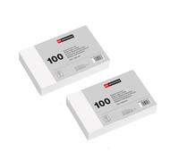 Miquelrius - Fiches Bristol Blanches Unies 200 Pièces, 150 x 100 mm | Cartes en Papier Offset 180 g/m² pour Notes, Schémas, Révisions et Concours, Matériel Scolaire et de Bureau