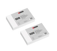 Miquelrius - Fiches Bristol Blanches Unies 200 Pièces, 95 x 65 mm | Flashcards en Papier Offset 180 g/m² pour Notes, Mémorisation, Révisions et Préparation aux Examens ou Concours
