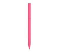 Miquelrius - Joli stylo métallique Smile rose à encre bleue, stylo avec design rotatif et visage amusant, rechargeable, compatible avec recharge Metal Parker 1 mm, pour l'école ou comme cadeau