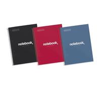 Miquelrius - Lot cahiers A4, Notebook Emotions, 80 Pages 90 g/m², Cahiers quadrillés 5 mm, Cahiers à couverture rigide et spirale, 4 perforations, Petits carreaux, Fournitures scolaires ou le bureau