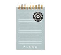 Miquelrius - Mini bloc-notes avec couverture cartonnée imprimée, 80 feuilles lignées de 70 g/m², mini cahier avec papier recy lanc, double spirale, jolie papeterie, bleu