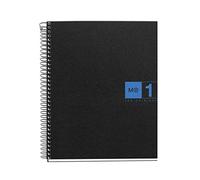 Miquelrius Mr basicos Bloc 1 2651-colore, format a5, épaisseur : 80 feuilles, cuadricula polypropylène, couleur : bleu