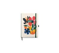 MIQUELRIUS MR22990 - Agenda Annuel 2027, Hebdomadaire, Natura Mini Garden, Grand Format 155x213 mm, Organisation à la Semaine, Design Floral Apaisant, Reliure Cousue Premium, Pochette et Marque-Pages