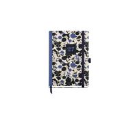 MIQUELRIUS MR33179 - Agenda Annuel 2027, Hebdomadaire, Format Journal (122x168 mm), Collection Black&Blue, Reliure Cousue Premium, Fermeture Élastique, Pochette et Ruban Marque-page