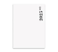 Miquelrius Rechange agenda annuel 2025 avec housse, 1 jour par page, recharge agenda A5 équivalent 155 x 213 mm, espagnol, portugais et anglais