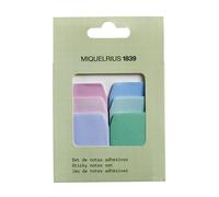 Miquelrius - Set de notes adhésives, tailles 34 x 45/57/68 mm, 6 bloc-notes adhésifs 80 g/m², collection Back2Basics, 6 couleurs différentes