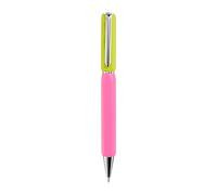Miquelrius - Stylo à bille bleu, idéal pour fournitures scolaires, stylo bille pointe 0,5 mm, fournitures de bureau, papeterie belle, stylo rotatif, collection Bright rose