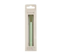 Miquelrius - Stylo à bille métallique, encre gel bleu, taille 135 x Ø7 mm, collection Back2Basics, stylo bleu de couleur verte et dorée