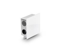 MIRA Quad élément de prise USB en verre BLANC - Schuko 3x et 2x USB / Prises de courant / Port USB