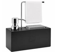MIRA GONZALEZ HOME DECOR® | Distributeur Liquide Vaisselle 3 en 1 | Distributeur Savon Cuisine | Réservoir 800 ML | Porte Éponge Évier Cuisine | Matériaux Premium