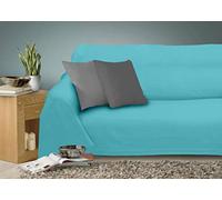 Miracle Home Caiman Couvre-lit multifonction 100 % coton Vert 170 x 260 cm