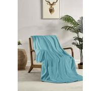 Miracle Home. Couverture Polaire réversible en Microfibre de Verre Flanelle veloutée 260 g/m², Douce, Chaude et légère, Lavable en Machine, 220 x 240 cm, Vert