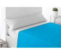 Miracle Home Drap de dessus réglable, doux et confortable, 50 % coton, 50 % polyester, turquoise, 90 cm