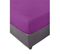 Miracle Home. Drap-Housse 100% Microfibre brossée, réglable, élastique, 105 x 200 cm, lit de 105 cm, Violet