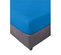 Miracle Home. Drap-Housse 100% Microfibre brossée, réglable, élastique et Anti-Peeling 105 x 200 cm, lit de 105 cm, Bleu