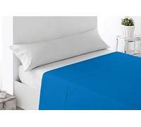 Miracle Home. Drap Plat Doux et Confortable, 100% Microfibre brossée, sans Plis et Anti-Peeling, 175 x 270 cm, lit de 105 cm, Bleu