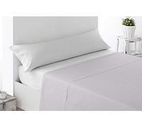 Miracle Home. Drap Plat Doux et Confortable, 100% Microfibre brossée, sans Plis et Anti-Peeling. 175 x 270 cm. Lit de 105 cm. Écru