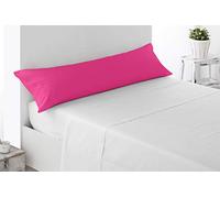 Miracle Home Housse de coussin douce et confortable en coton 50 % polyester Fuchsia 105 cm