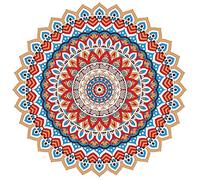Miracle Home Mandala/Paréo Multi 307, 100% Coton, Multicolore, 180 RD