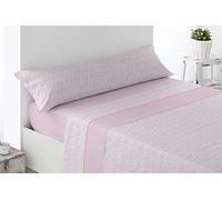 Miracle Home. Pyrénées Rois Parure de lit Thermique 3 pièces avec Drap-Housse réglable, Drap Plat et taie d'oreiller. Chaleur, Douceur Premium et Ajustement Rose, 90 x 200 cm, lit de 90 cm