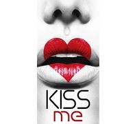 Miracle Home Serviette de Plage en Microfibre Kiss Me Playa, Multicolor, 95 x 175 cm. 11755