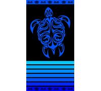 Miracle Home. Serviette Tortue Couleurs 100% Coton égyptien 90 x 165 Bleu 12040
