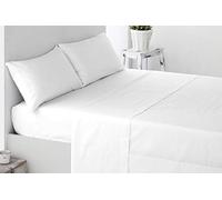 Miracle Home. Taie d'oreiller 100% Microfibre brossée, Fermeture enveloppe, Anti-Boulochage. 70X50. Comprend 2 unités. Lit 135. Blanc