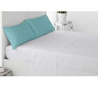 Miracle Home. Taie d'oreiller 100% Microfibre brossée, Fermeture enveloppe, Anti-Boulochage. 70X50. Comprend 2 unités. Lit 135. Pistache