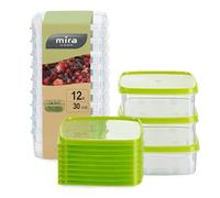 MiraHome boîte fraîcheur récipient congélation 0,3l rectangulaire Plat Lot DE 12 Vert