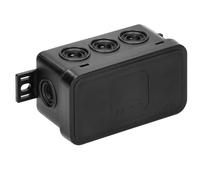 Miratic Boite de Derivation Etanche Exterieur IP54 avec 8 presse-étoupes en caoutchouc Boite de Derivation Encastrable et En Saillie Haute Qualité et Résistance aux Intempéries (noir)