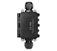 MIRATIC Boite de Derivation Etanche Exterieur IP68 Boite Encastrement HD 0,5-6,0mm² Boîte de Jonction de Câble Ø7-12 mm Résistant aux UV et aux Chocs IK09 (2 voies: 2xM20)