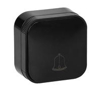 Miratic Bouton Sonnette Filaire Interne IP20 Montage en Surface Interrupteur Mural de Sonnette Max. 230 V Courant Max. 10 A (Noir)