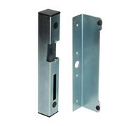 Miratic Cassette à Gache Electrique Portillon 40 x 40mm Boîte de Verrouillage électrique pour Serrure électrique Portail Ouvrant à Droite et à Gauche Boîtier pour Gâche électrique (argent)