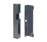Miratic Cassette à Gache Electrique Portillon 40 x 40mm Boîte de Verrouillage électrique pour Serrure électrique Portail Ouvrant à Droite et à Gauche Boîtier pour Gâche électrique (anthracite)