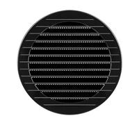 MIRATIC Grille d'Aération Murale Ronde avec Moustiquaire Intégrée Grille Ventilation VMC Double Flux en ABS Sortie d'Air Anti-Insectes pour Intérieur & Extérieur Gris (Ø120mm)