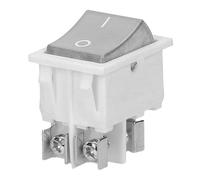 Miratic Interrupteur avec Voyant Lumineux Interrupteur avec Bouton Rétroéclairé Bouton On Off à Bascule Encastrable pour Installation Dans le Cockpit ou Multiprise (boîtier blanc/bouton neutre)