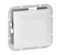 MIRATIC Interrupteur Va et Vient Encastrable Commande d'Éclairage Système Composable Pearl Interrupteur Escalier Couloir 10A 250V IP20 - A compléter avec une plaque (vendue séparément) (blanc)