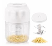 MIRCTRI Hachoir Électrique Mini Presse-Ail sans Fil 400ml Coupe-Légumes USB