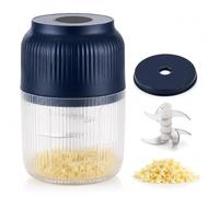 MIRCTRI Hachoir Électrique Mini Presse-Ail sans Fil 400ml Coupe-Légumes USB