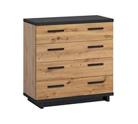Mirjan24 INES K4SZ Commode à 4 tiroirs multi-usage en bois style buffet