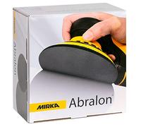 Mirka Abralon disque abrasif auto-agrippant Ø 125 mm 180 grain | Disque abrasif auto-agrippant 180 grain idéal pour polissage peinture bois plastique 20 pièces pack performant durable