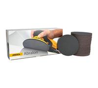 Mirka Abralon disque abrasif auto-agrippant Ø 125 mm 600 grain | Disque abrasif auto-agrippant 600 grain pour ponçage et polissage peinture bois plastique compatible ponceuse électrique