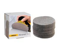 Mirka Abranet Ace Disques abrasifs filet Ø 125mm autoagrippant/grain P800 / 50 pces/Pour les ponceuses excentriques 125mm / Partiellement céramique/Pour poncer les surfaces dures