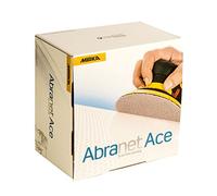 Mirka Abranet Ace Disques abrasifs filet Ø 150mm autoagrippant/grain P600 / 50 pcs/Pour toutes les ponceuses 150mm / Partiellement céramique/Pour poncer les surfaces dures, bois, métal