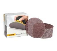 Mirka ABRANET ACE HD AH24102540 Lot de 25 disques abrasifs 150 mm P40 | Mirka Abranet Ace HD Lot de 25 disques abrasifs Grain P40 Idéal pour surfaces dures bois, métal, vernis, spatule
